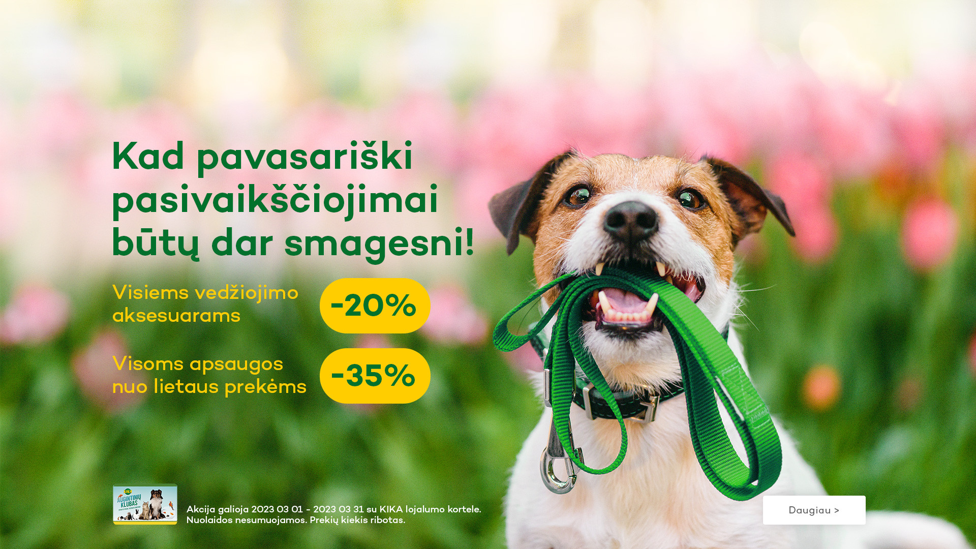 KIKA - Vedžiojimo aksesuarai ir rūbai