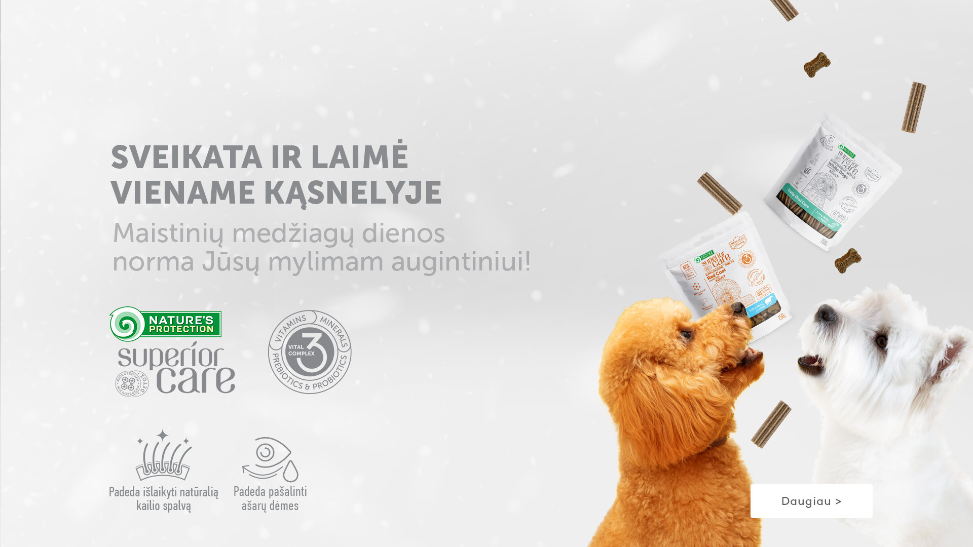 KIKA - nauji NP SC šunų skanėstai