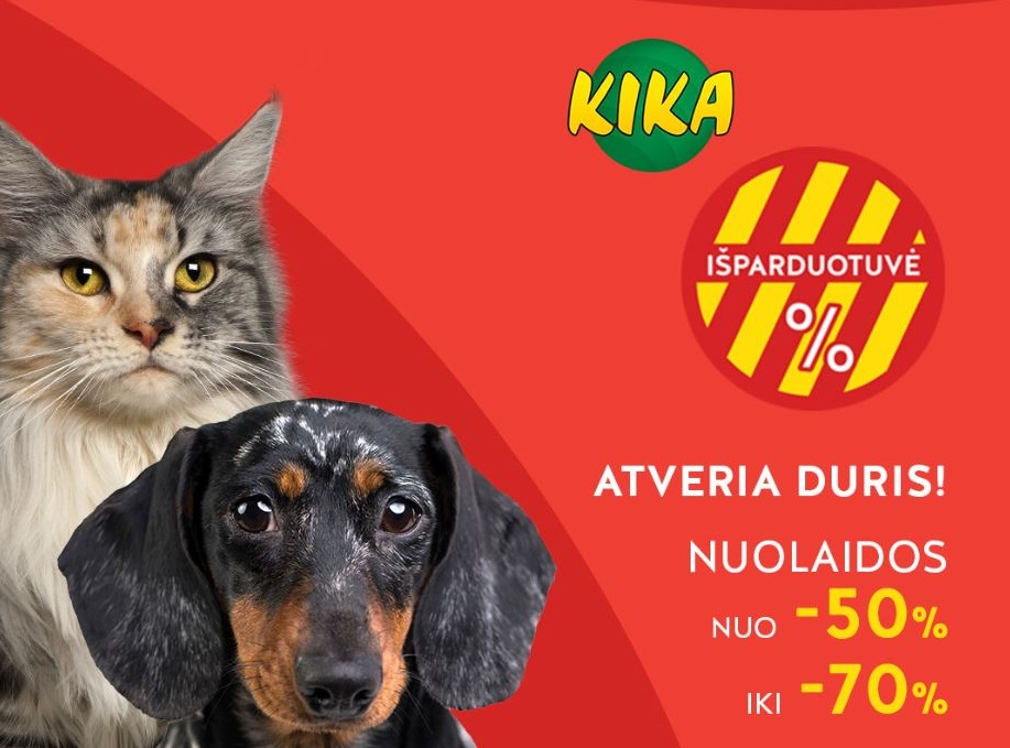 KIKA išparduotuvėse – nuolaidos iki 70%