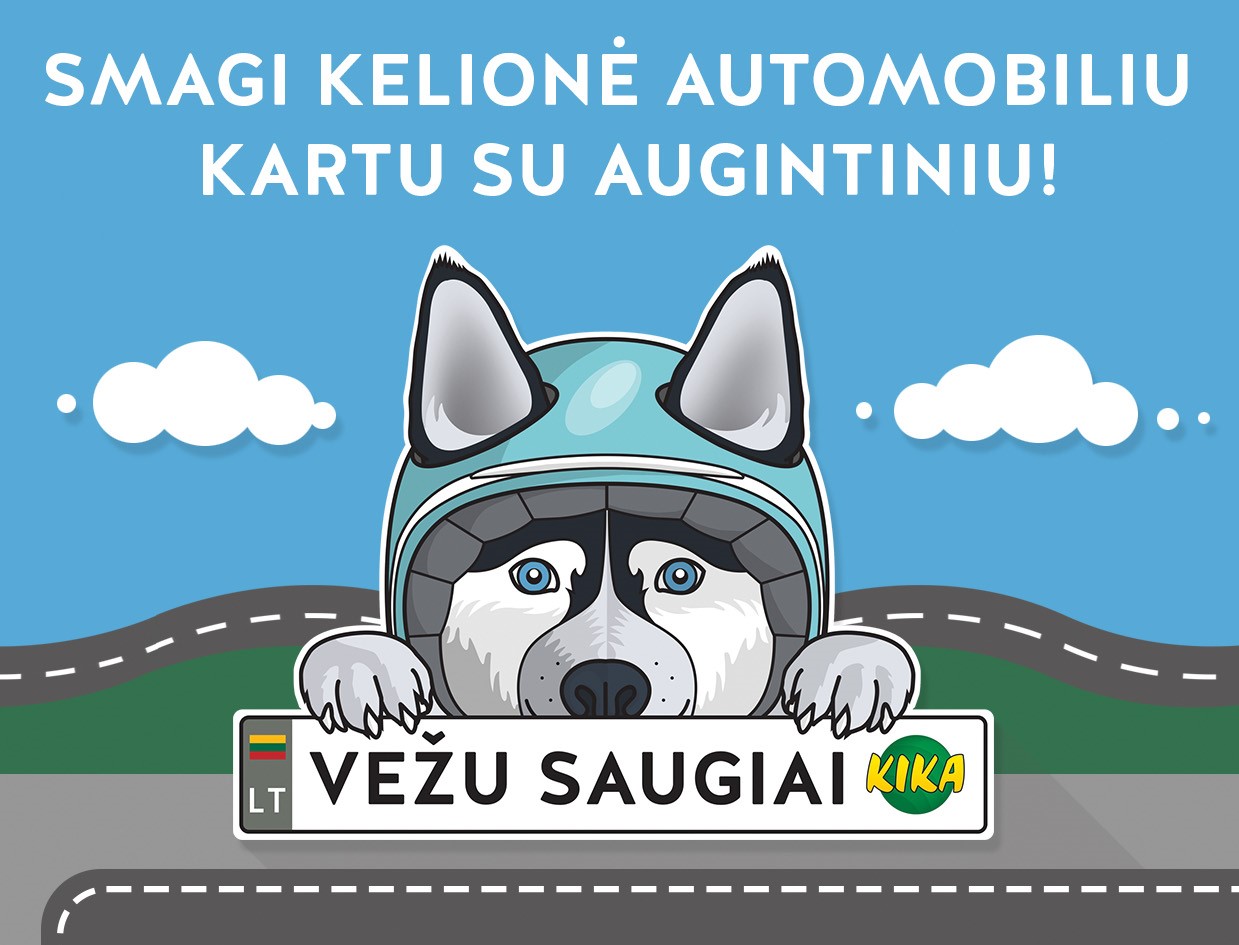 Smagi kelionė automobiliu kartu su augintiniu!