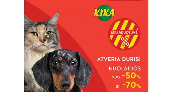 KIKA išparduotuvėse – nuolaidos iki 70%