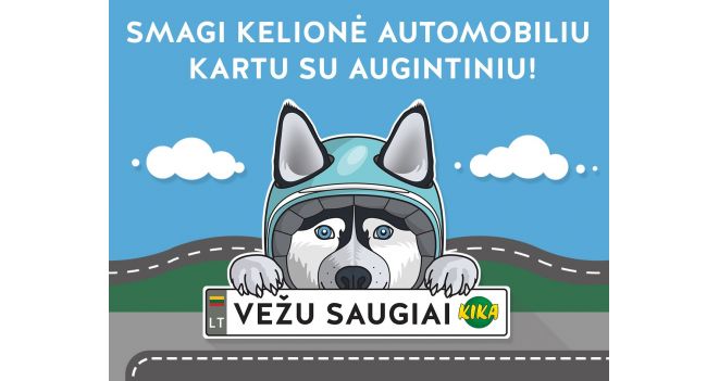 Smagi kelionė automobiliu kartu su augintiniu!