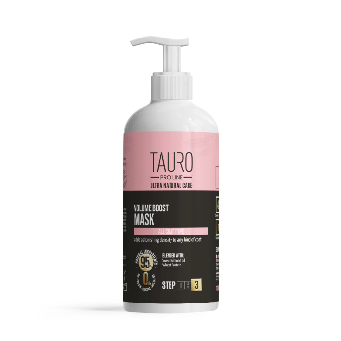 TAURO PRO LINE Ultra Natural Care šampūnas suteikiantis šunų ir kačių kailio apimties 