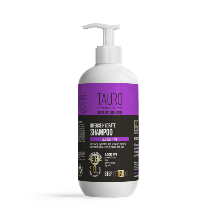 TAURO PRO LINE Ultra Natural Care šampūnas intensyviai drėkinantis šunų ir kačių kailį bei odą 