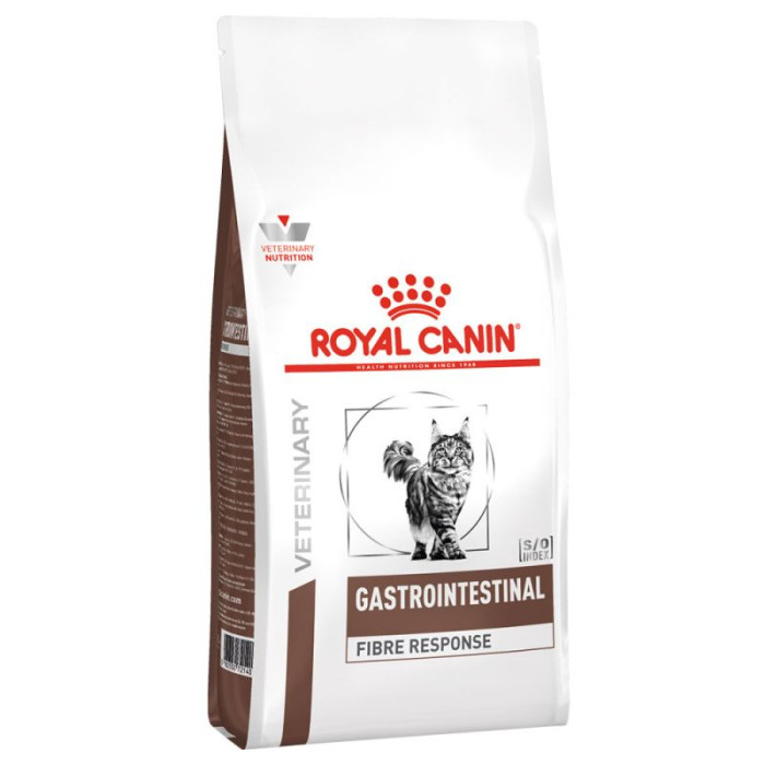 ROYAL CANIN VD Cat Fibre Response sausas kačių pašaras padedantis nuo trumpalaikių ar ilgalaikių virškinimo sutrikimų 