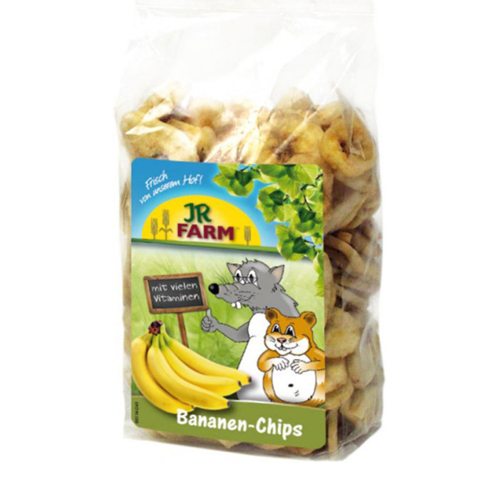 JR FARM graužikų pašaro papildas - džiovinti pjaustyti bananai 