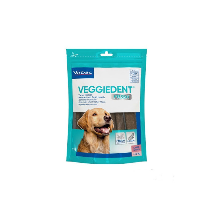 VIRBAC VeggieDent Fresh skanėstai šunų dantų higienai 