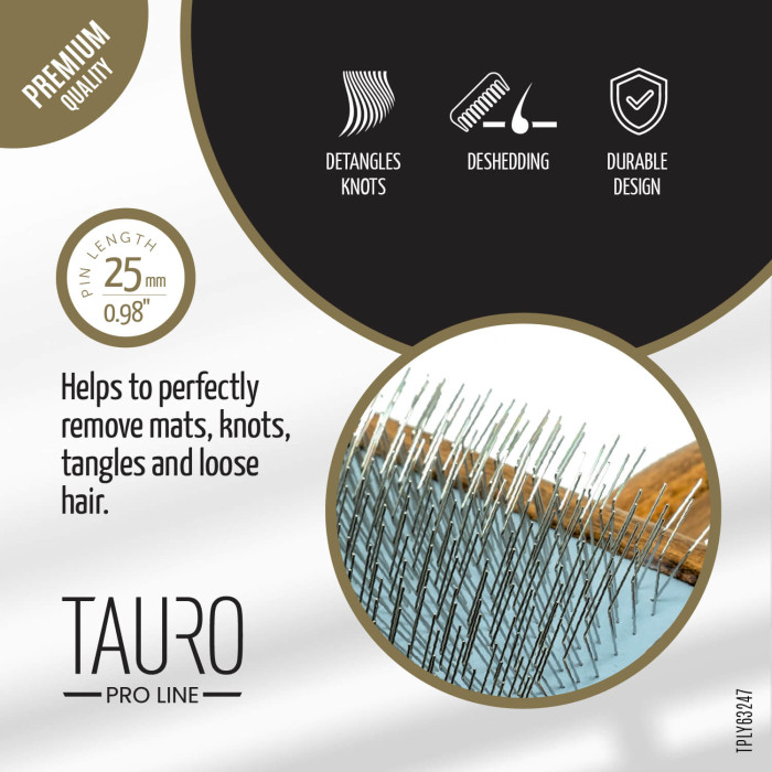 TAURO PRO LINE šepetys, masažinis 