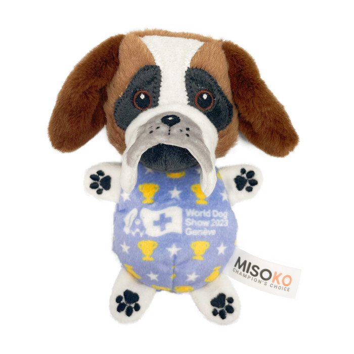 WORLD DOG SHOW šunų pliušinis žaislas  SENBERNARAS 