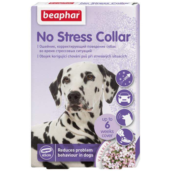 BEAPHAR Šunų antkaklis NO STRESS, padedantis kovoti su stresu 