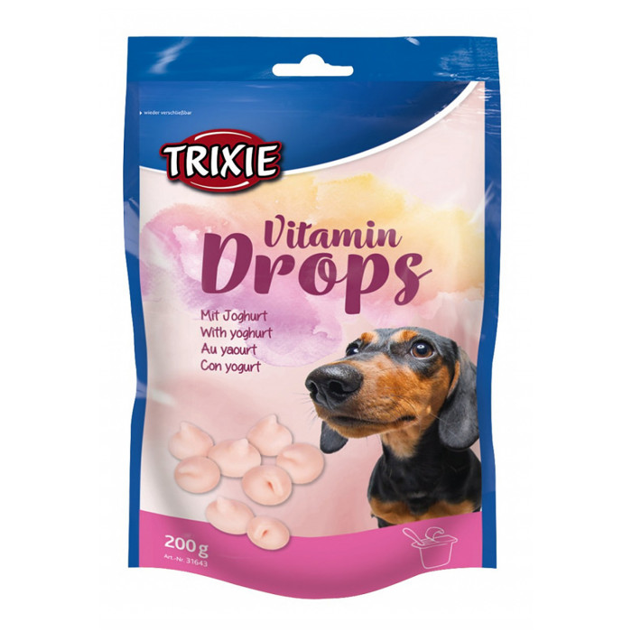 TRIXIE Vitamindrops Skanėstai šunims su jogurtu 