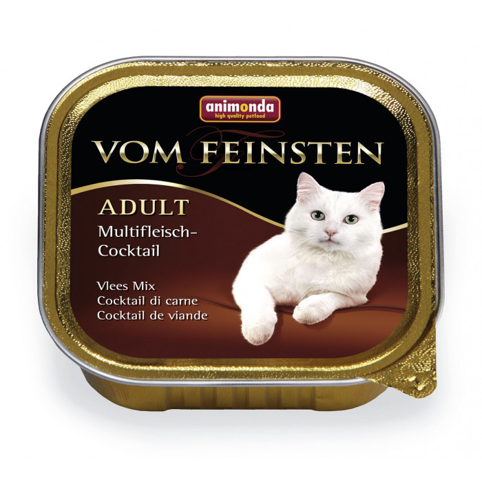ANIMONDA Vom feinsten classic, suaugusių kačių konservuotas pašaras - mėsos kokteilis 
