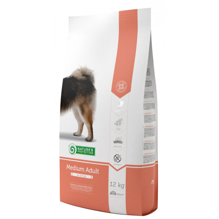 NATURE'S PROTECTION All breeds Adult From 12 months old Poultry Sausas pašaras šunims 