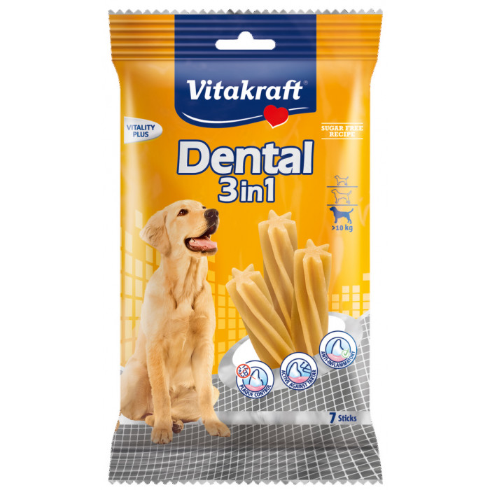 VITAKRAFT Dental 3in1 medium Pagaliukai šunims 