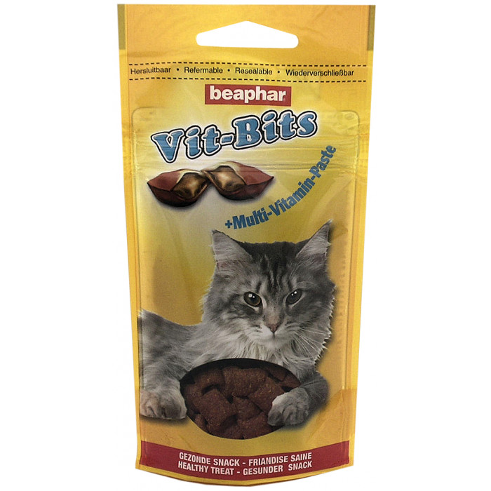 BEAPHAR Vit-bits cat multi-vitamin Skanėstai-pagalvėlės 