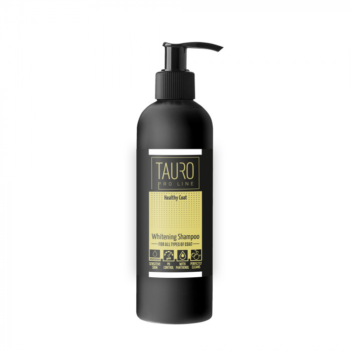 TAURO PRO LINE Healthy Coat, šunų ir kačių kailį šviesinantis šampūnas 