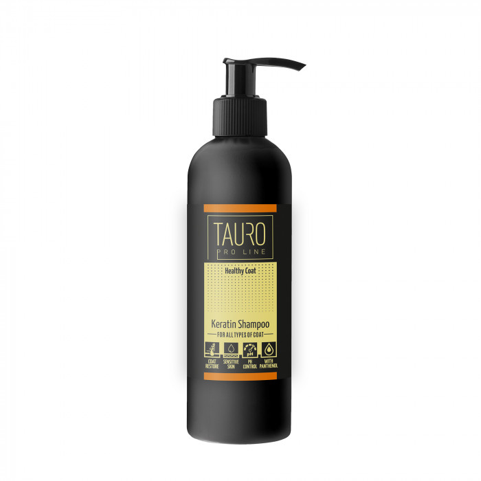 TAURO PRO LINE Healthy Coat Keratin, šunų ir kačių šampūnas 