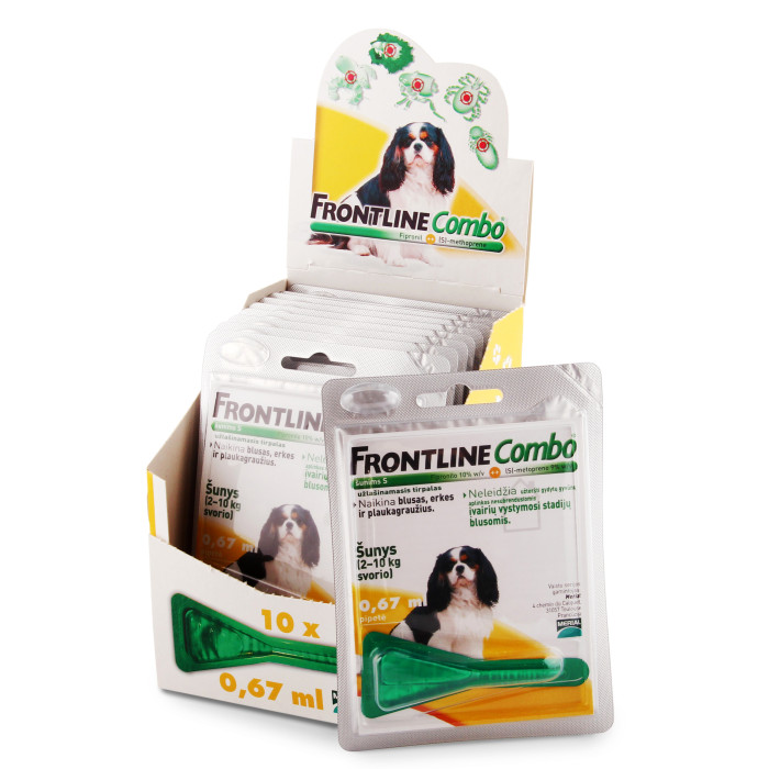 FRONTLINE Combo antiparazitinis užlašinamasis tirpalas šunims 