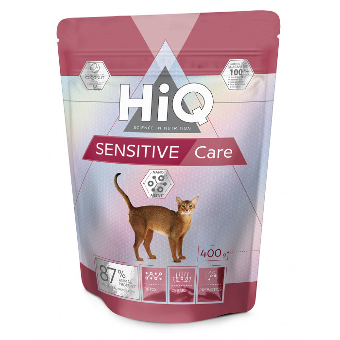 HIQ Sensitive care Pašaras katėms 
