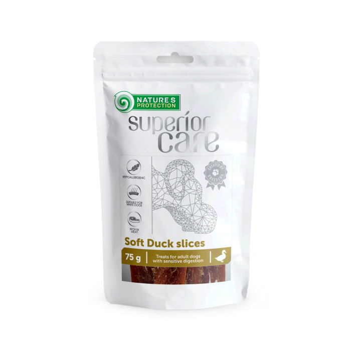NATURE'S PROTECTION SUPERIOR CARE Šunų skanėstai antienos juostelės 