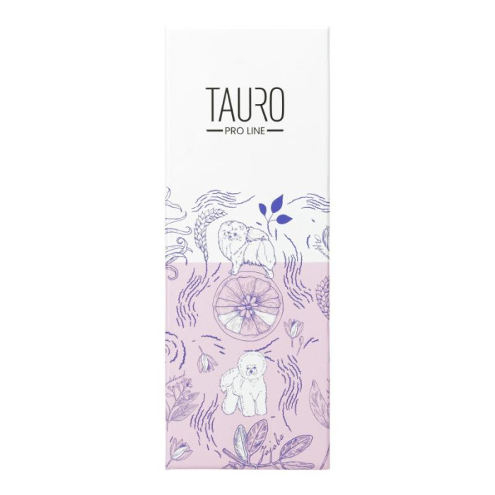TAURO PRO LINE plastikinė gertuvė su dangteliu ir šiaudeliu, unikalus raštas, rožinė su violetinės spalvos detalėmis 