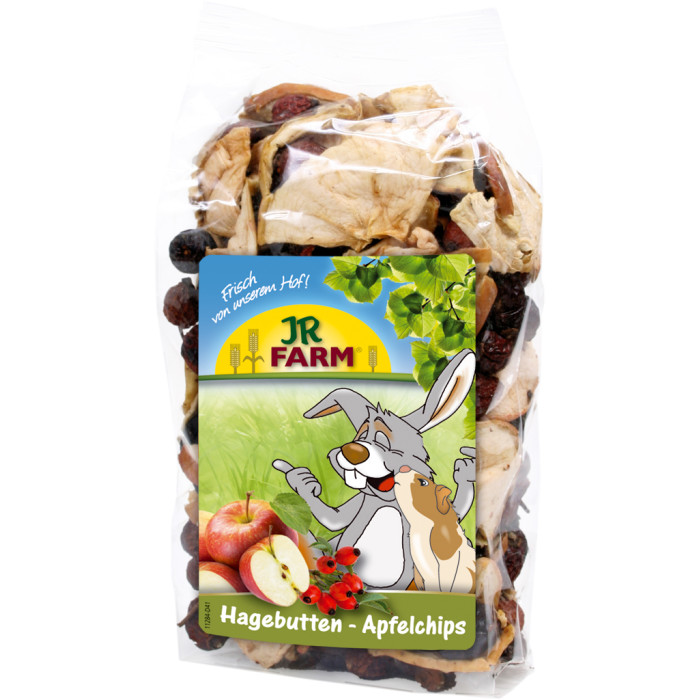 JR FARM Graužikų pašaro papildas su obuoliais ir erškėtuogėmis 