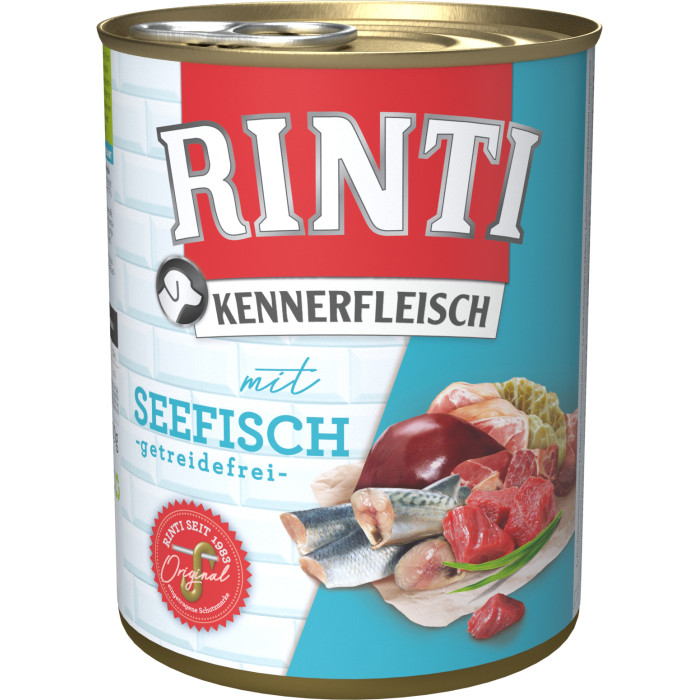 FINNERN RINTI Kennerfleisch suaugusių šunų konservuotas pašaras su jūrine žuvimi 