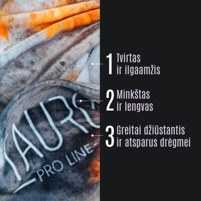 TAURO PRO LINE minkštas pledas, su australų aviganio aplikacija, margas 