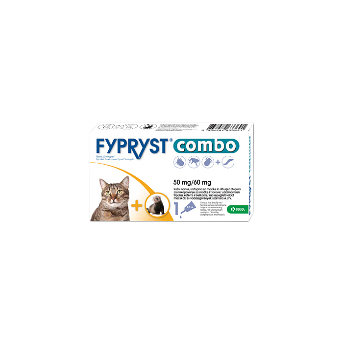 FYPRYST Combo tirpalas katėms ir šeškams nuo erkių ir blusų 