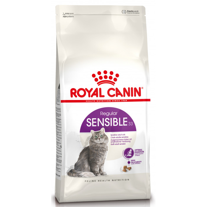 ROYAL CANIN suaugusių, jautrią virškinimo sistemą turinčių kačių sausas pašaras 