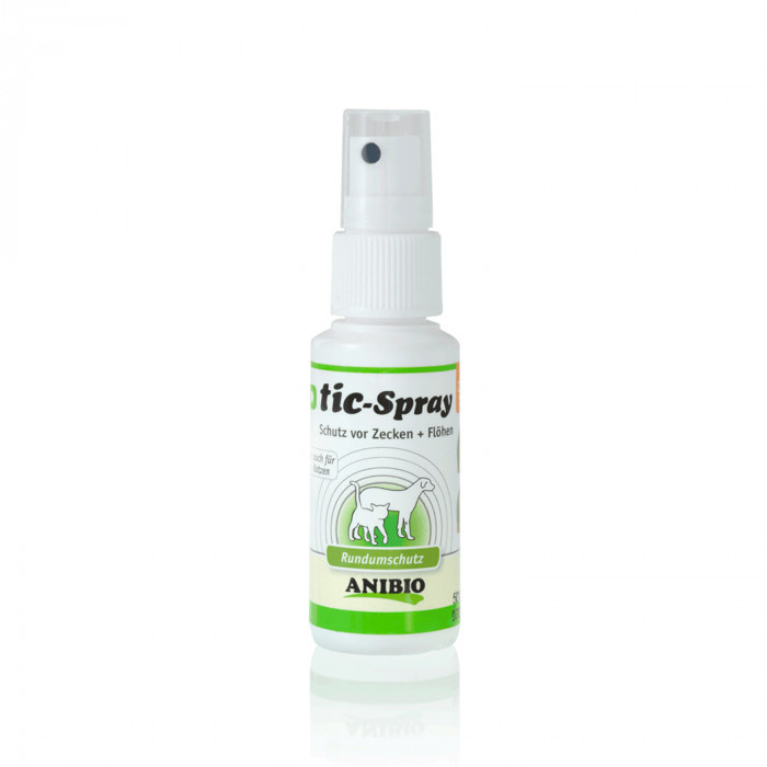 ANIBIO Tic-Spray pocket šunų ir kačių apsaugos priemonė - purškiklis, visų tipų kenkėjams atbaidyti 