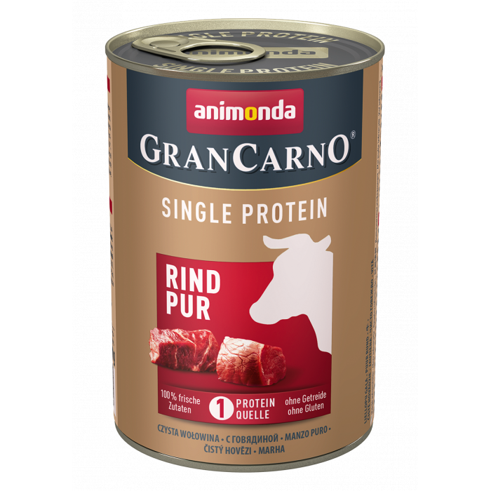ANIMONDA GranCarno Single Protein šunų konservai su jautiena 