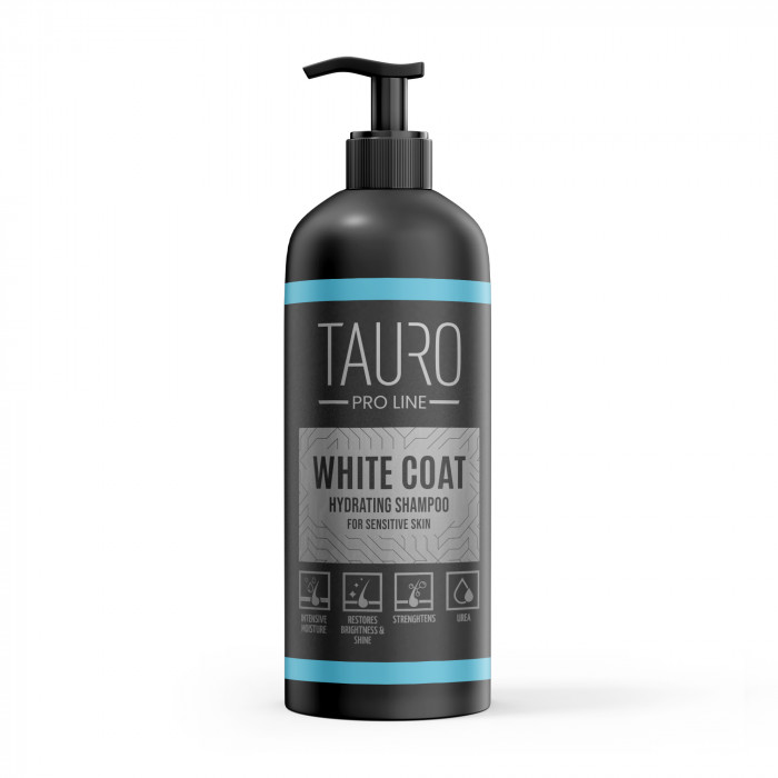 TAURO PRO LINE White Coat hydrating, šunų ir kačių šampūnas 