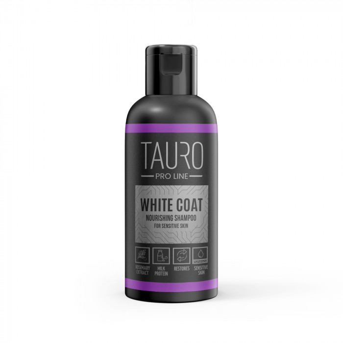 TAURO PRO LINE White Coat Nourishing Shampoo, šampūnas šunims ir katėms 