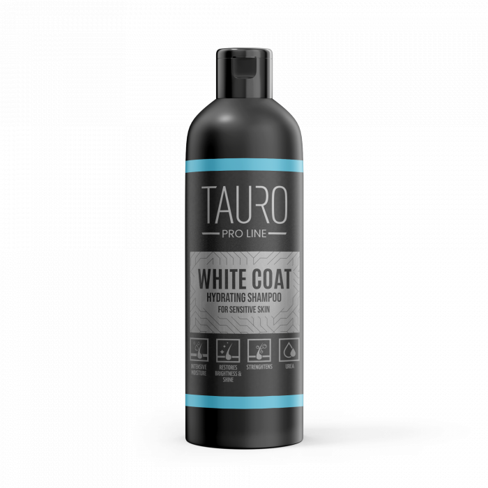 TAURO PRO LINE White Coat hydrating shampoo, šampūnas šunims ir katėms 