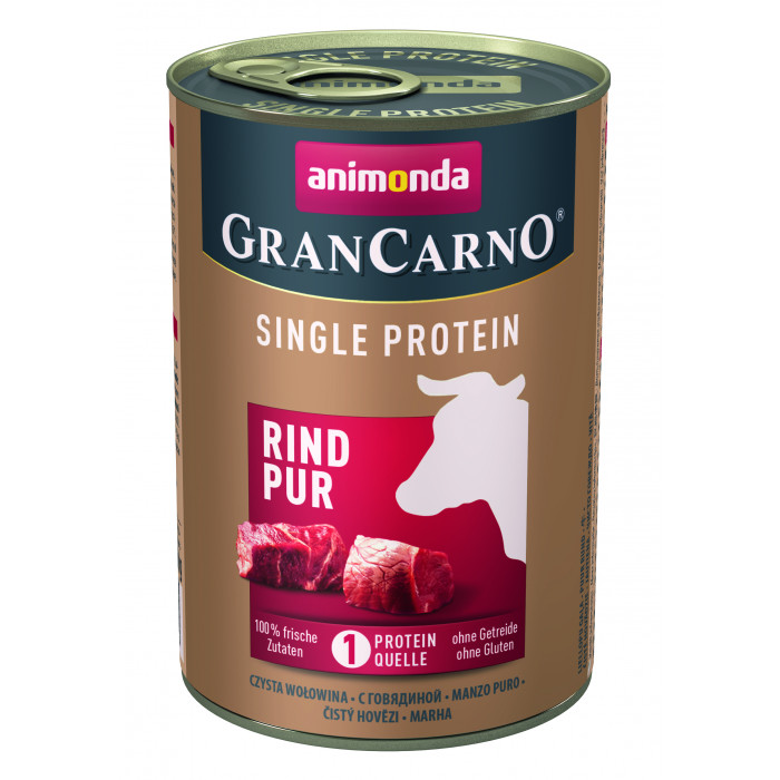 ANIMONDA GranCarno Single Protein šunų konservai su jautiena 