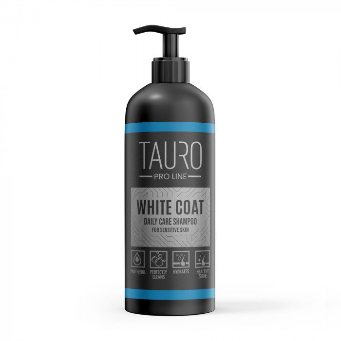 TAURO PRO LINE White Coat Daily Care, šunų ir kačių šampūnas 