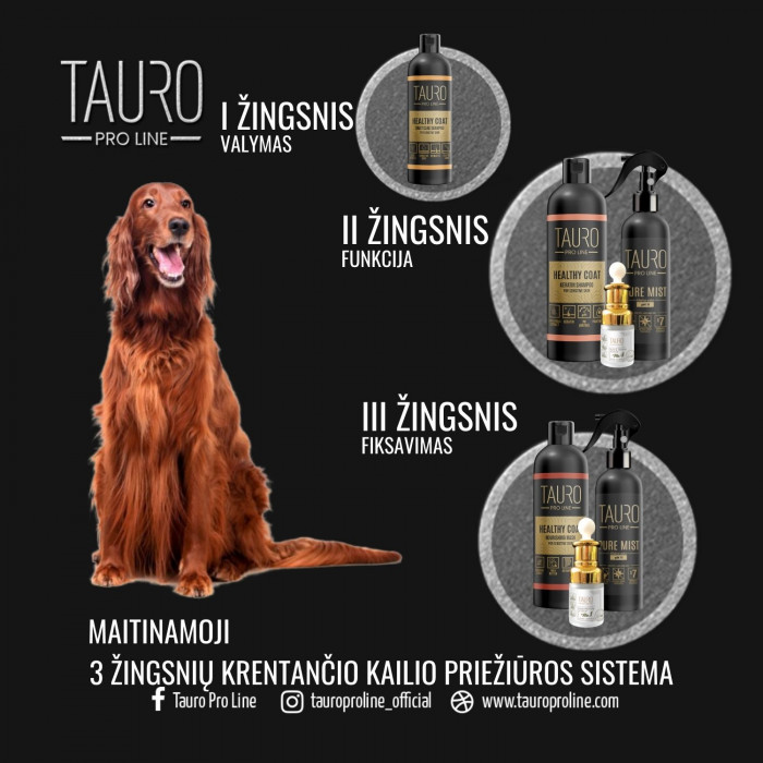 TAURO PRO LINE Coat Daily Care Šampūnas šunims ir katėms 