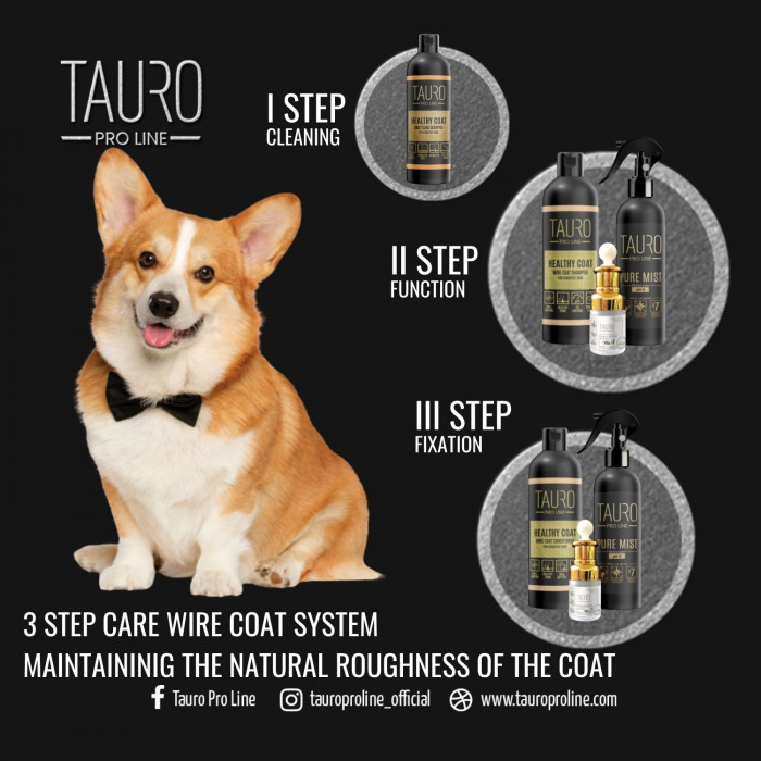 TAURO PRO LINE Healthy Coat Daily Care Shampoo, šampūnas šunims ir katėms 