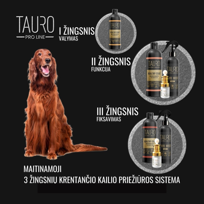 TAURO PRO LINE Healthy Coat, šunų ir kačių kasdienės kailio priežiūros šampūnas 