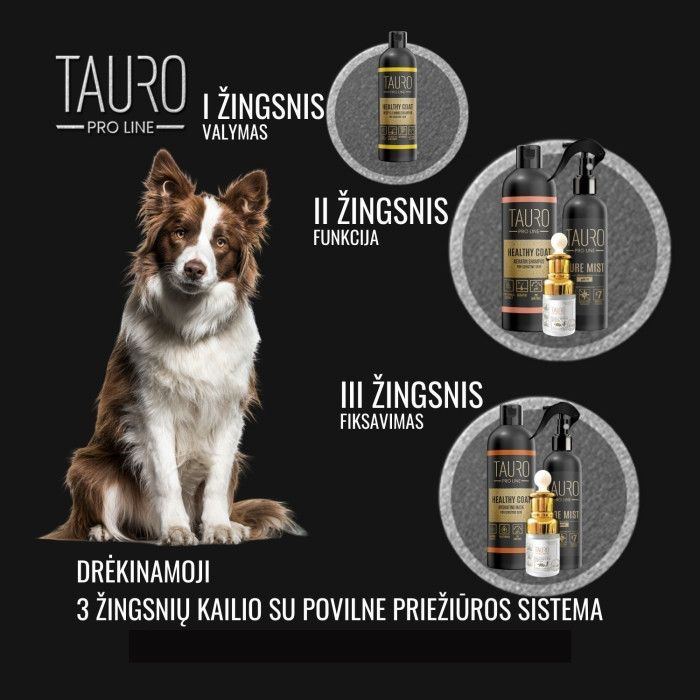 TAURO PRO LINE Healthy Coat, šunų ir kačių kailį drėkinanti kaukė 