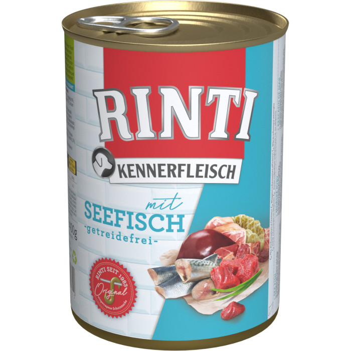 FINNERN RINTI Kennerfleisch suaugusių šunų konservuotas pašaras su jūrine žuvimi 