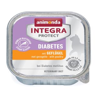 ANIMONDA Integra Diabetes suaugusių kačių konservuotas pašaras su paukštiena 100 g x 16