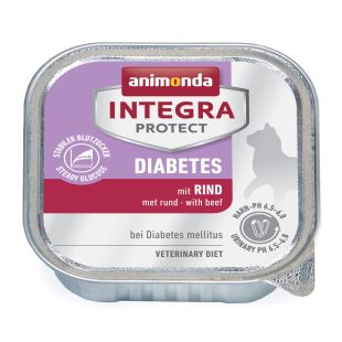 ANIMONDA Integra Diabetes suaugusių kačių konservuotas pašaras su jautiena 100 g x 16