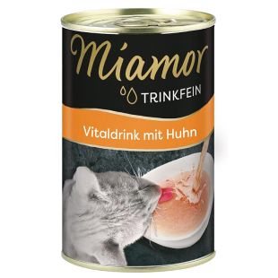 FINNERN MIAMOR Trinkfein Vitaldrink suaugusių kačių pašaro papildas - gėrimas su vištiena 135 ml x 24