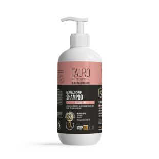 TAURO PRO LINE Ultra Natural Care šampūnas švelniai šveičiantis šunų ir kačių kailį bei odą 400 ml