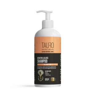 TAURO PRO LINE Ultra Natural Care šampūnas su keratinu šunų ir kačių kailio priežiūrai 1000 ml