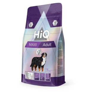 HIQ didelių veislių suaugusių šunų sausas pašaras su paukštiena 11 kg x 2