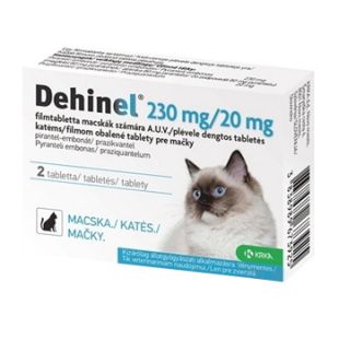 DEHINEL tabletės nuo kirminų katėms 1 tab.