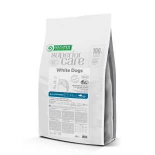 NATURE'S PROTECTION SUPERIOR CARE visų dydžių ir amžiaus grupių baltakailių šunų sausas pašaras su balta žuvimi 10 kg